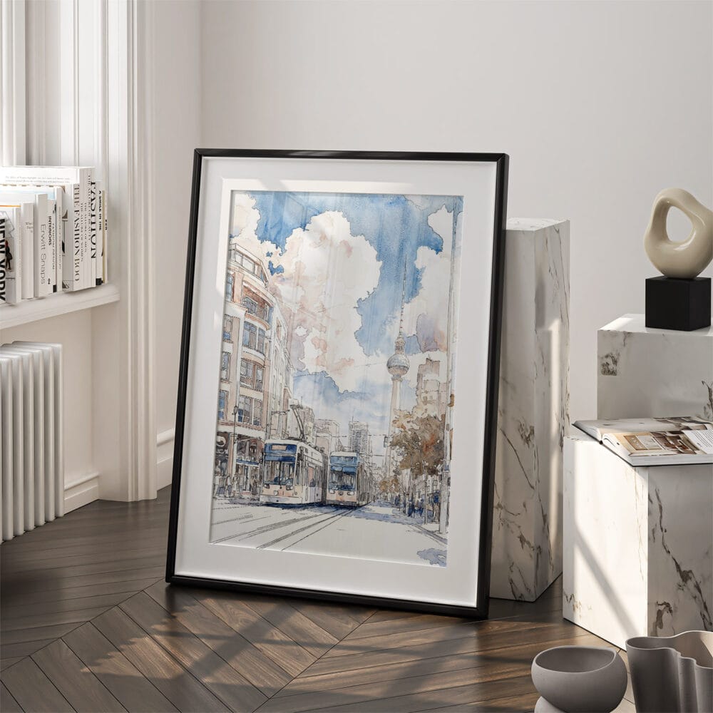 03 - Berlin Watercolor Art - Digital Downloads - Frame Standing on floor.jpg 03 - Berlin Watercolor Art - Digital Downloads - Frame Standing on floor.jpg