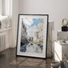 03 - Big Bend National Park Watercolor Art - Digital Downloads - Frame Standing on floor.jpg
