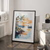 03 - Biscayne National Park Watercolor Art - Digital Downloads - Frame Standing on floor.jpg