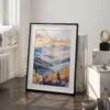 03 - Blue Ridge Mountains Watercolor Art - Digital Downloads - Frame Standing on floor.jpg