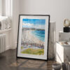 03 - Bondi Beach Watercolor Art - Digital Downloads - Frame Standing on floor.jpg