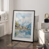 03 - Brienz Watercolor Art - Digital Downloads - Frame Standing on floor.jpg