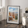 03 - Bryce Canyon Watercolor Art - Digital Downloads - Frame Standing on floor.jpg