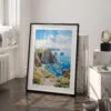 03 - Channel Islands National Park Watercolor Art - Digital Downloads - Frame Standing on floor.jpg
