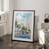 03 - Charleston SC Watercolor Art - Digital Downloads - Frame Standing on floor.jpg
