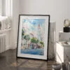 03 - Charleston SC Watercolor Art - Digital Downloads - Frame Standing on floor.jpg