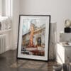 03 - Chicago Theater Watercolor Art - Digital Downloads - Frame Standing on floor.jpg