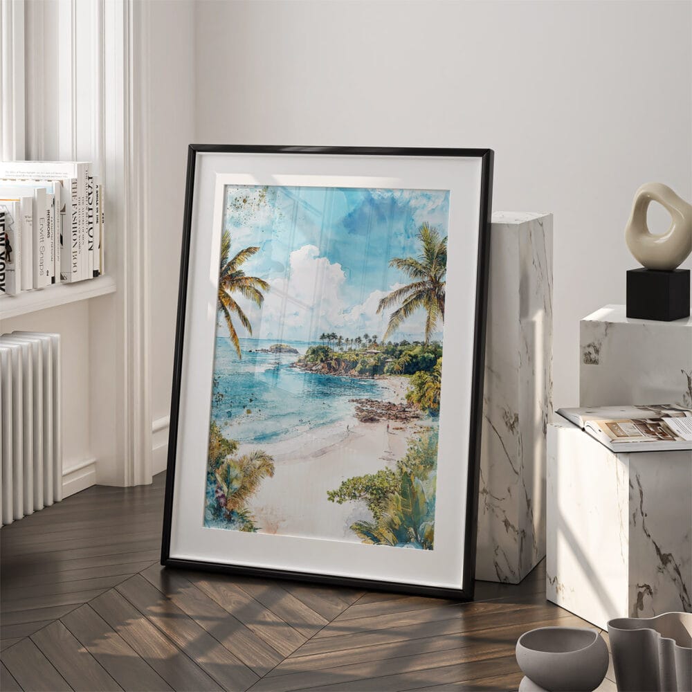 03 - Costa Rica Playa Ventana Watercolor Art - Digital Downloads - Frame Standing on floor.jpg 03 - Costa Rica Playa Ventana Watercolor Art - Digital Downloads - Frame Standing on floor.jpg