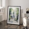 03 - Cuyahoga Valley National Park Watercolor Art - Digital Downloads - Frame Standing on floor.jpg