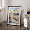 03 - Death Valley National Park Watercolor Art - Digital Downloads - Frame Standing on floor.jpg