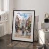 03 - Dublin Ireland Watercolor Art - Digital Downloads - Frame Standing on floor.jpg