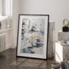 03 - Fairbanks Alaska Winter watercolor Art - Digital Downloads - Frame Standing on floor.jpg