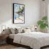 03 - Framed Acadia National Park Watercolor Canvas Print - Bedroom.jpg