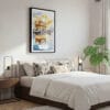 03 - Framed Amritsar India Watercolor Canvas Print - Bedroom.jpg