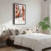 03 - Framed Antelope Canyon Watercolor Canvas Print - Bedroom.jpg