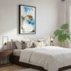 03 - Framed Bali Nusa Penida Watercolor Canvas Print - Bedroom.jpg