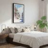 03 - Framed Bourbon Street New Orleans Watercolor Canvas Print - Bedroom.jpg