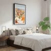 03 - Framed Bryce Canyon National Park Watercolor Canvas Print - Bedroom.jpg