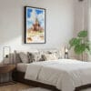 03 - Framed Capitol Reef National Park Watercolor Canvas Print - Bedroom.jpg