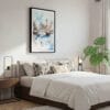 03 - Framed Central Park New York City Watercolor Canvas Print - Bedroom.jpg
