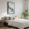 03 - Framed Charleston SC Watercolor Canvas Print - Bedroom.jpg