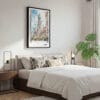 03 - Framed Chrysler Building - Watercolor Canvas Print - Bedroom.jpg