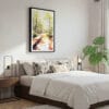03 - Framed Congaree National Park Watercolor Canvas Print - Bedroom.jpg