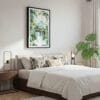 03 - Framed Costa Rica Arenal Volcano Watercolor Canvas Print - Bedroom.jpg