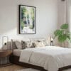 03 - Framed Cuyahoga Valley National Park Watercolor Canvas Print - Bedroom.jpg