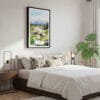 03 - Framed Denali National Park Watercolor Canvas Print - Bedroom.jpg