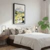 03 - Framed Dolomites Watercolor Canvas Print - Bedroom.jpg