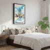 03 - Framed Dublin Trinity College Watercolor Canvas Print - Bedroom.jpg