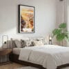 03 - Framed Grand Canyon National Park Watercolor Canvas Print - Bedroom.jpg