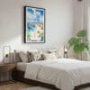 03 - Framed Great Ocean Road Australia Watercolor Canvas Print - Bedroom.jpg