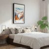 03 - Framed Great Smoky Mountains National Park Watercolor Canvas Print - Bedroom.jpg