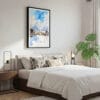 03 - Framed Hakuba Happo One Japan Watercolor Canvas Print - Bedroom.jpg