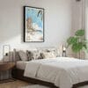 03 - Framed Hawaii - Maui - Watercolor Canvas Print - Bedroom.jpg