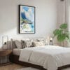 03 - Framed Hawaii - Napali - Watercolor 2 Canvas Print - Bedroom.jpg