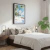 03 - Framed Hawaii - Watercolor Canvas Print - Bedroom.jpg