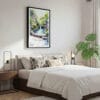 03 - Framed Hot Springs National Park Watercolor Canvas Print - Bedroom.jpg