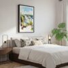 03 - Framed Iguazu Falls Watercolor Canvas Print - Bedroom.jpg