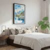 03 - Framed Interlaken Watercolor Canvas Print - Bedroom.jpg
