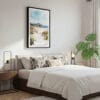 03 - Framed Ireland - Donegal Coast - Watercolor Canvas Print - Bedroom.jpg