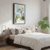 03 - Framed Isalo National Park Watercolor Canvas Print - Bedroom.jpg