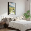 03 - Framed Jackson Hole Wyoming Watercolor Canvas Print - Bedroom.jpg