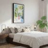 03 - Framed Jamaica Watercolor Canvas Print - Bedroom.jpg