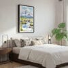 03 - Framed Katmai National Park Watercolor Canvas Print - Bedroom.jpg