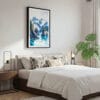 03 - Framed Kenai Fjords National Park Watercolor Canvas Print - Bedroom.jpg