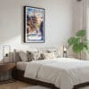 03 - Framed Kyoto Hokan-ji Temple - Watercolor Canvas Print - Bedroom.jpg