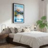 03 - Framed Lake Clark National Park Watercolor Canvas Print - Bedroom.jpg